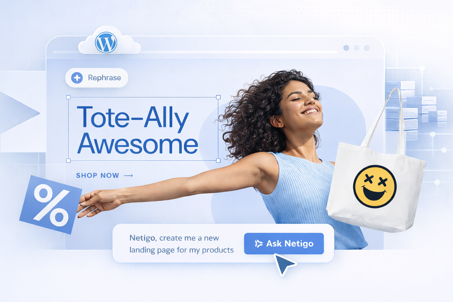 WordPress hosting visual